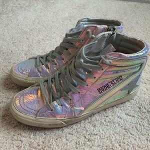 Golden Goose Holographic Mid Sneaker sz 37